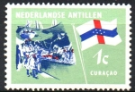 Stamps Netherlands Antilles -  BANDERA  Y  MERCADO  FLOTANTE  EN  CURAZAO