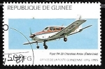 Stamps Guinea -  Aviones - Piper PA-28 Cherokee Arrow, US