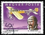 Stamps Hungary -  Aviones - Louis Bleriot and La Manche