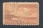 Sellos de America - Cuba -  avión