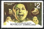 Stamps Dominican Republic -  50th  ANIVERSARIO  DE  LA  MUERTE  DE  EDUARDO  BRITO.  CON  MARACAS.