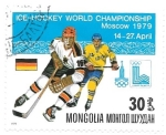 Stamps Mongolia -  hockey hielo