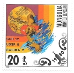 Stamps Mongolia -  natación