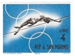 Stamps San Marino -  salto de altura
