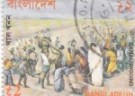 Stamps Bangladesh -  CANAL DIGGING 