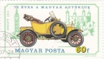 Stamps Hungary -  COCHES DE EPOCA-75 ANIVERARIO AUTOKLUB