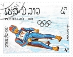 Stamps : Asia : Laos :  trineo