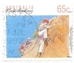 Stamps Australia -  deporte en familia, escalada