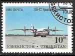 Sellos del Mundo : Asia : Uzbekist�n : Aviones - Antonov AN-12 transport