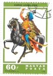 Stamps Hungary -  caballeria hungara 2