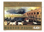 Stamps Hungary -  cuadro de vacas