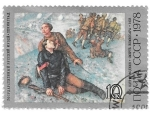 Stamps Russia -  batallas