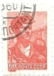 Stamps Russia -  trabajador