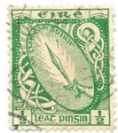 Stamps Ireland -  espada en llamas