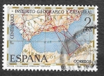 Stamps Spain -  Edf 2001 - Centenario del Instituto Geografico y Catastral