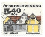 Sellos de Europa - Checoslovaquia -  casas