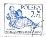Sellos de Europa - Polonia -  estatua