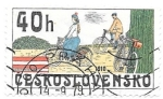 Stamps Czechoslovakia -  ciclismo