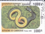 Sellos del Mundo : Asia : Camboya : Serpiente