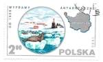 Stamps : Europe : Poland :  exploración antártica