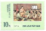Sellos de Asia - Corea del norte -  aniversario