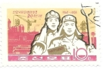 Stamps North Korea -  aniversario