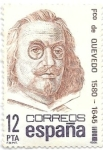Stamps Spain -  Literatura:Frncisco de Quevedo
