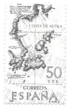 Sellos de Europa - Espaa -  Mapas:costa de Nutka