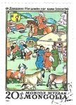 Stamps Mongolia -  escenas mongolas