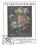 Stamps Czechoslovakia -  flores