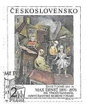 Stamps Czechoslovakia -  pintura moderna