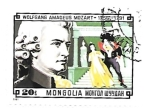 Stamps : Asia : Mongolia :  Mozart
