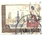 Stamps Peru -  expo. París