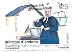 Stamps : Europe : Andorra :  mujer andorrana