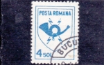 Sellos de Europa - Rumania -  corneta de correos 