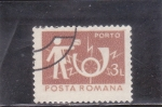 Stamps Romania -  cartero y corneta 