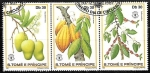 Sellos de Africa - Santo Tom y Principe -  Frutas