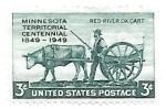 Stamps United States -  carreta
