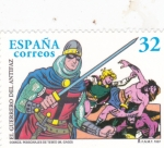 Stamps : Europe : Spain :  el guerrero del antifaz (39)