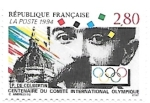 Sellos del Mundo : Europa : Francia : aniversario comité olimpico 