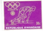 Stamps Rwanda -  Olimpiada Munich-72 