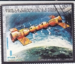 Stamps : Africa : Equatorial_Guinea :  ensamblaje Soyuz 11 y Salyut1 
