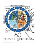Stamps : Europe : Germany :  calendario gregoriano