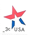 Sellos de America - Estados Unidos -  estrella