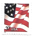 Stamps United States -  bandera