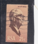 Stamps South Africa -  Pres. J. J. Fouche