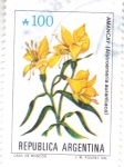 Stamps Argentina -  flores- amancay 