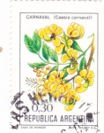 Stamps Argentina -  flores- carnaval 