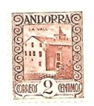 Stamps Andorra -  arquitectura tradicional