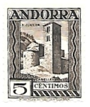 Sellos de Europa - Andorra -  arquitectura tradicional